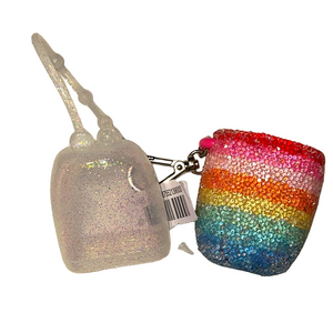 Bath & Body Works PocketBac Holders – Iridescent Glitter Moon & Rainbow Sequin